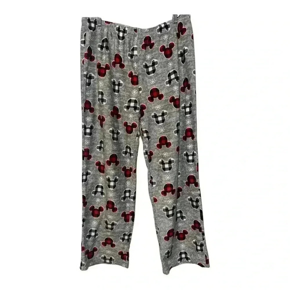 Disney Mickey Mouse Womens Fleece Pajama Bottoms, Large - Picture 1 of 5